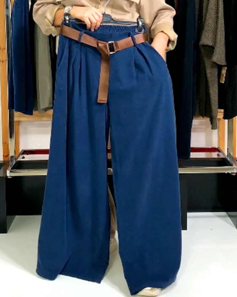 PANTALÓN MICROPANA AZUL ÍNDIGO