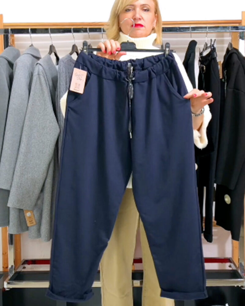 PANTALÓN JOGGER FELPA MARINO
