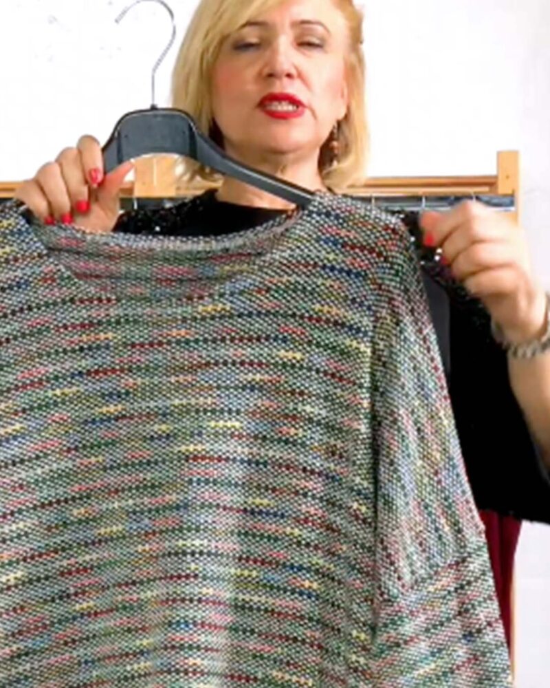 JERSEY PUNTO MULTICOLOR GRIS - Imagen 2