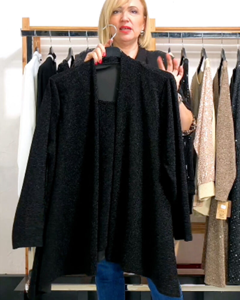 BLAZER CAMISETA BRILLO NEGRA