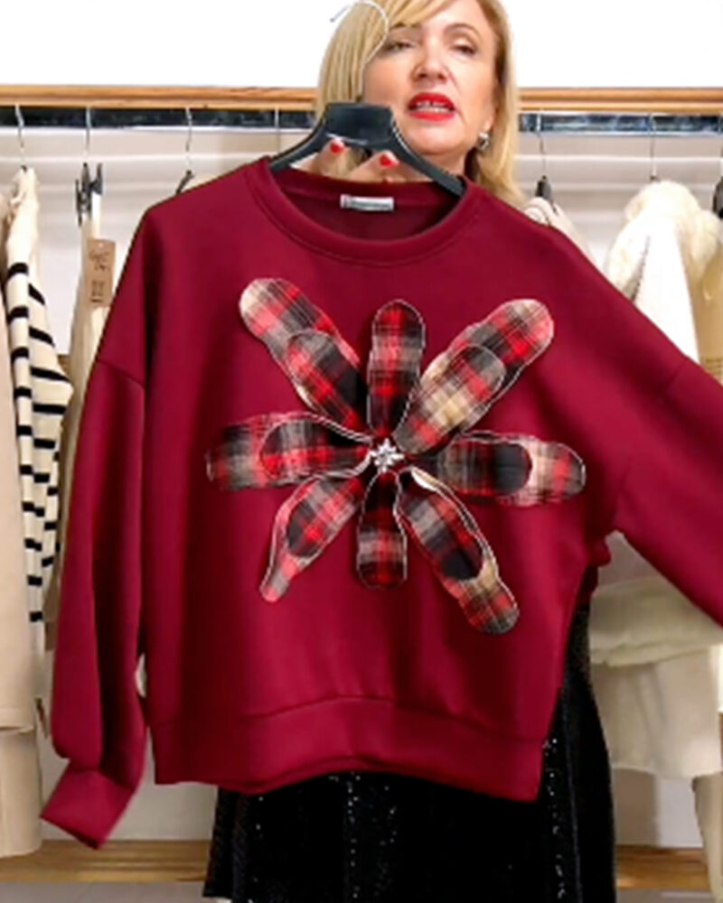 SUDADERA NEOPRENO DETALLE MAXI BURGUNDY