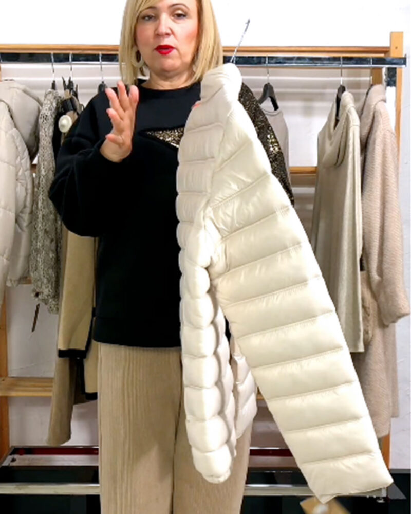 ANORAK ACOLCHADO BEIGE - Imagen 2