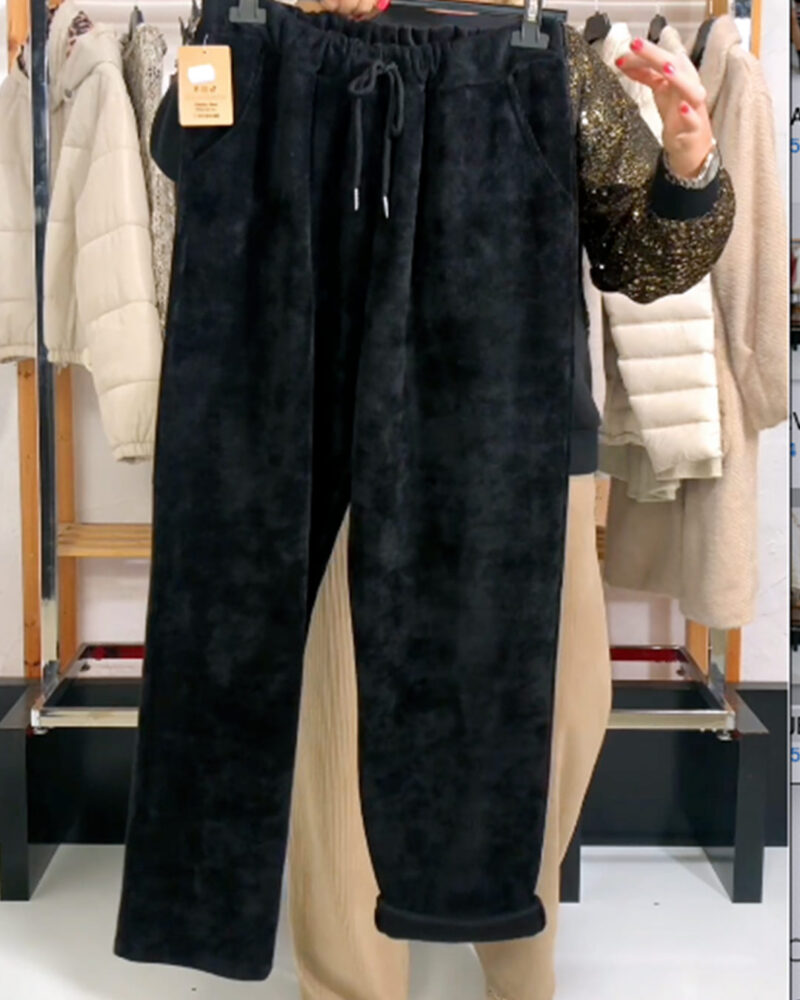 PANTALÓN JOGGER MICROPANA NEGRO - Imagen 2