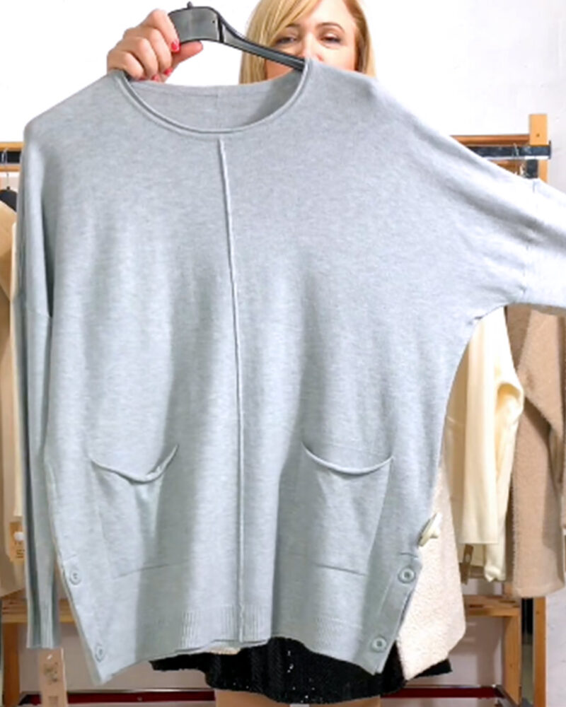 JERSEY BOLSILLOS Y BOTONES GRIS