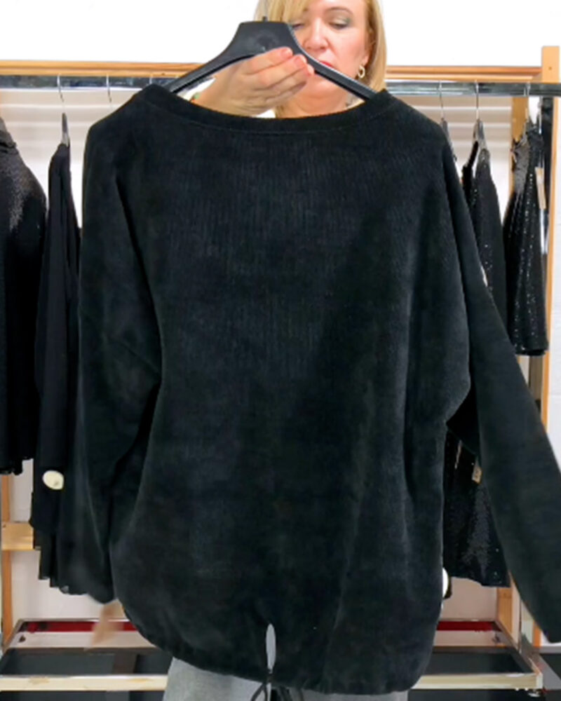 SUDADERA MICROPANA MADEMOISELLE NEGRA - Imagen 3