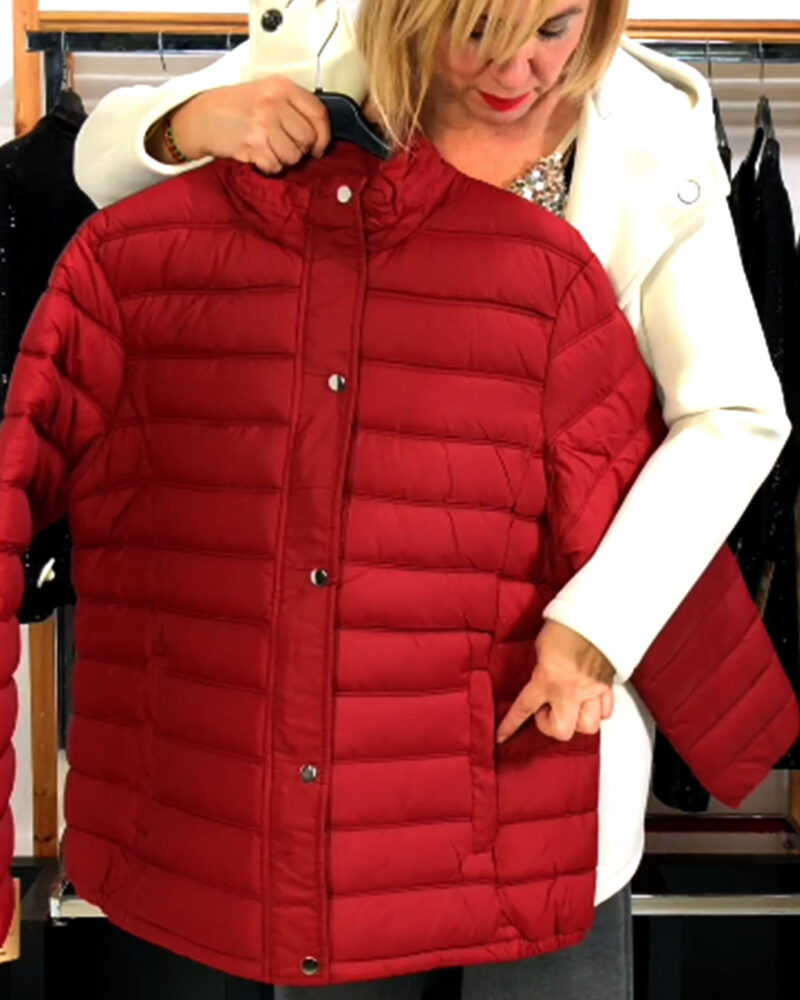 ANORAK ACOLCHADO BURGUNDY - Imagen 2