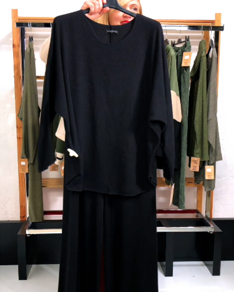 CONJUNTO CANALÉ TACTO LANA NEGRO