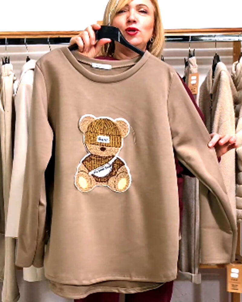 SUDADERA NEOPRENO OSITO 3D TIERRA