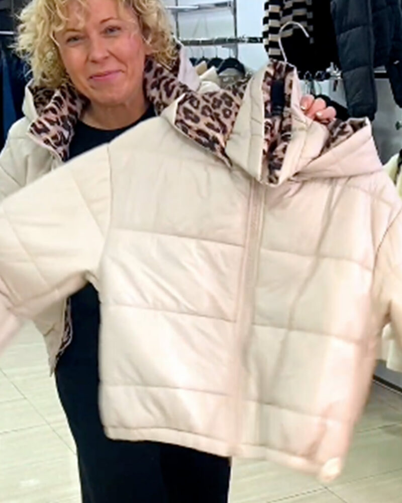 BOMBER ANIMAL PRINT BEIGE