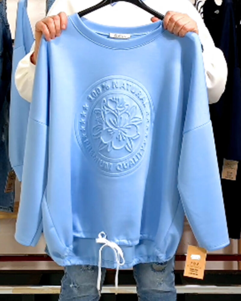 SUDADERA AITANA AZUL BEBÉ - Imagen 2