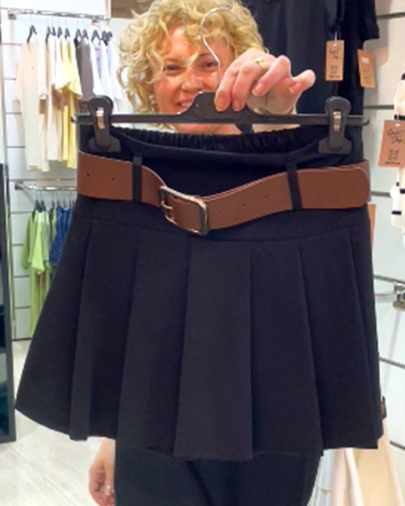 FALDA PANTALÓN REBEL NEGRA ▷34/40