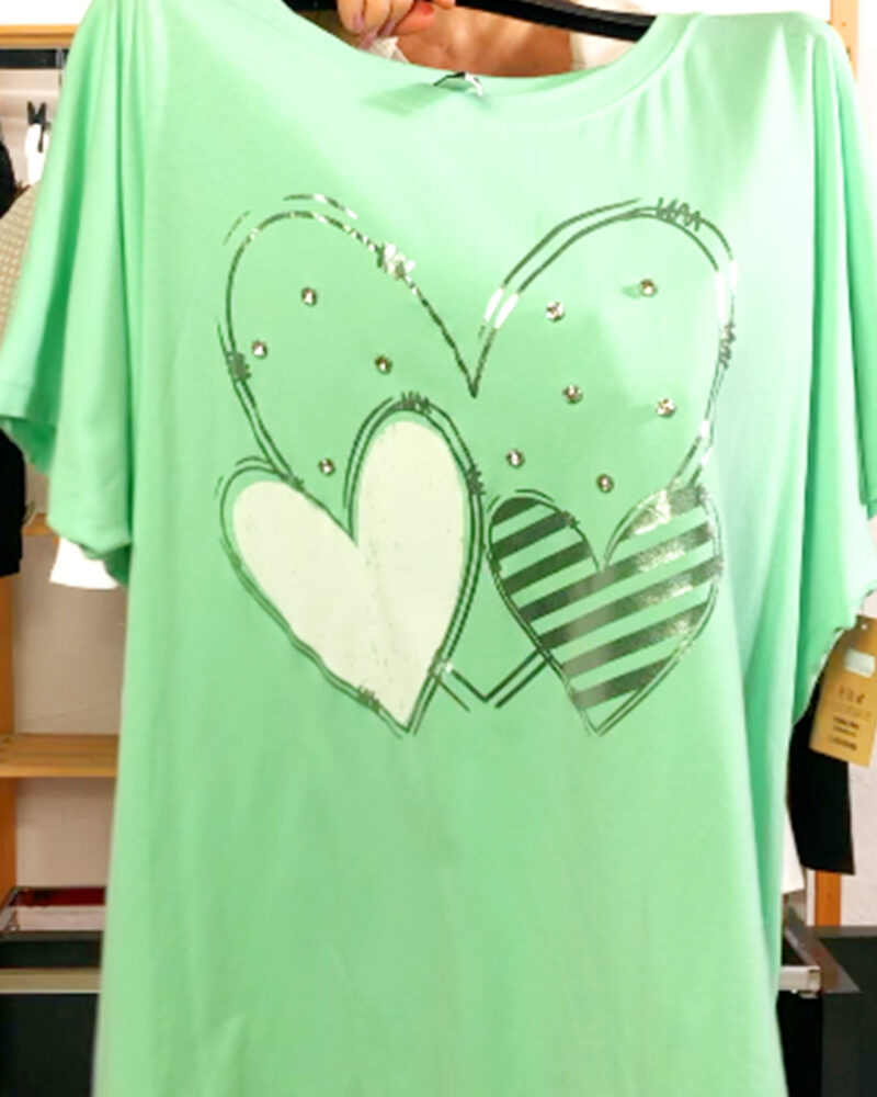 quiles_shop-camiseta-corazones-verde-mujer-tallas-grandes-baratas