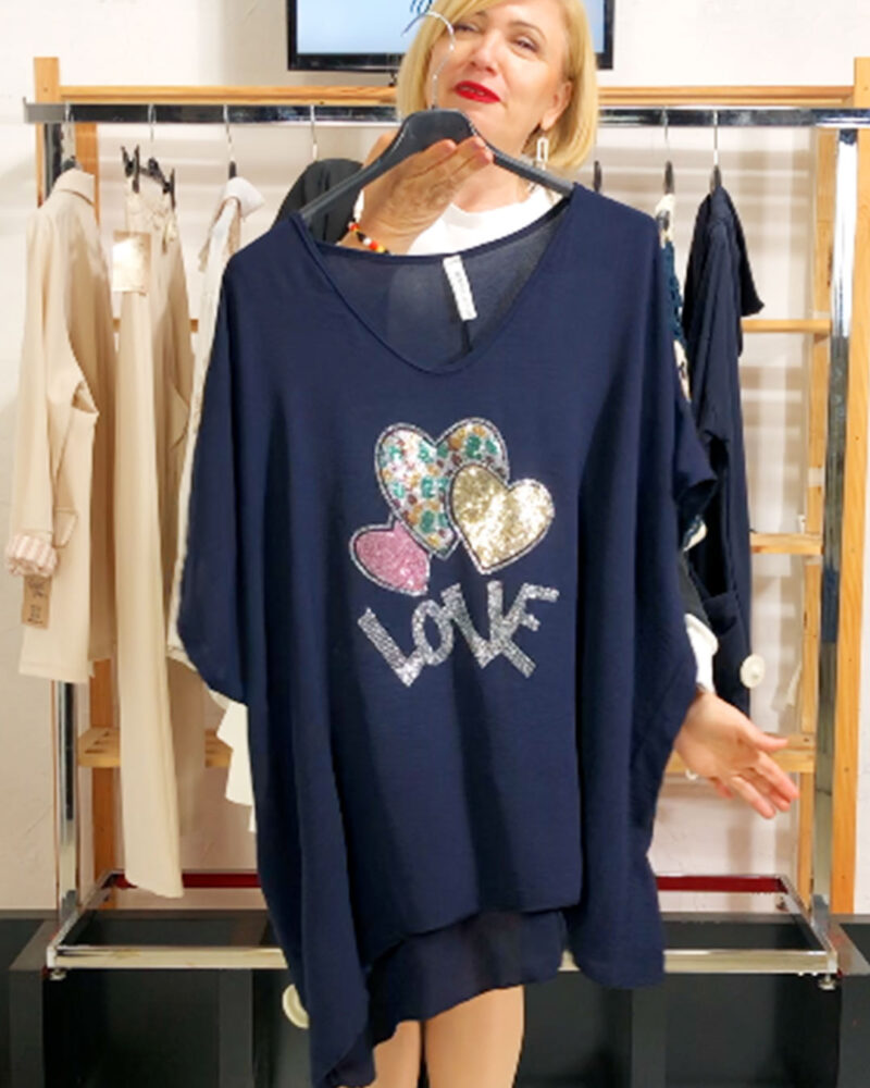 BLUSA LOVE MARINO 50/56