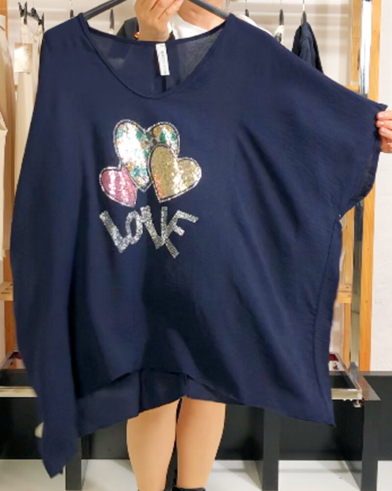BLUSA LOVE MARINO 50/56 - Imagen 2