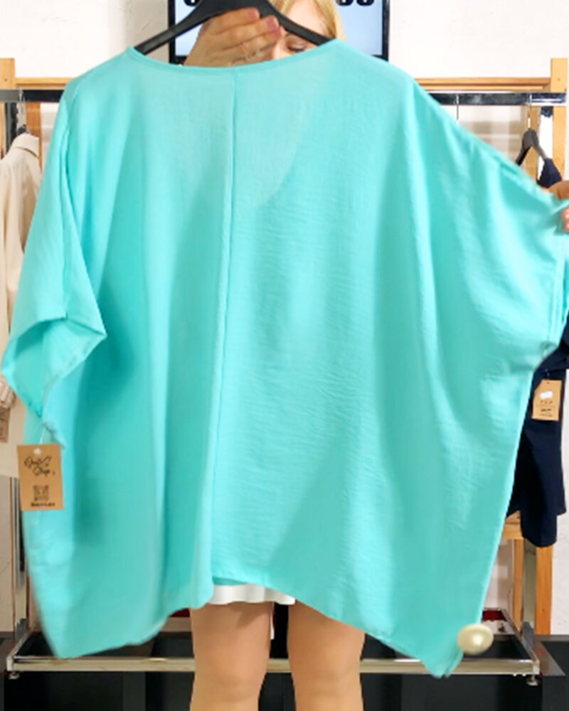 BLUSA LOVE TURQUESA 50/56 - Imagen 3
