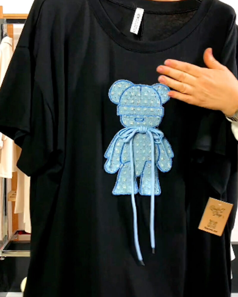quiles_shop-camiseta-oso-lazo-negra-mujer-joven-tallas-grandes