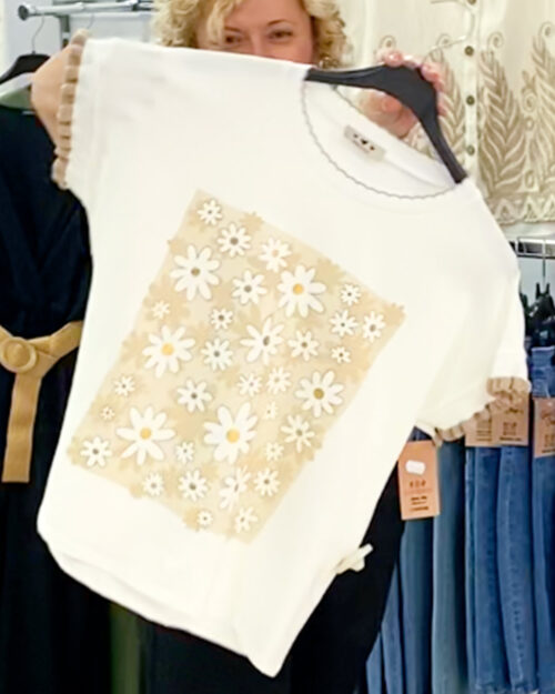 ikemi-camiseta-margaritas-beige-novedades-moda-mujer-low-cost