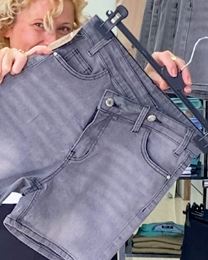 SHORT DENIM VIRAL NEGRO ▷34/42 - Imagen 2