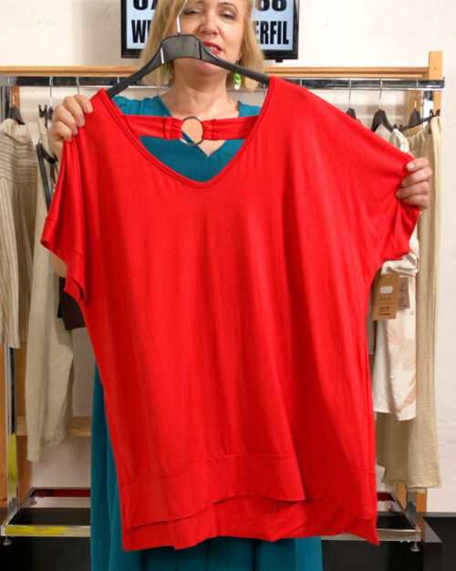 quiles_shop-camiseta-cool-roja-ropa-mujer-tallas-grandes-baratas