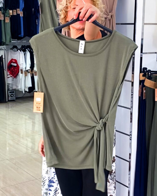 ikemi-camiseta-anudada-verde-tendencias-mujer-low-cost