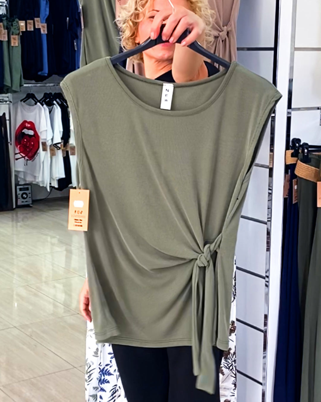 ikemi-camiseta-anudada-verde-tendencias-mujer-low-cost