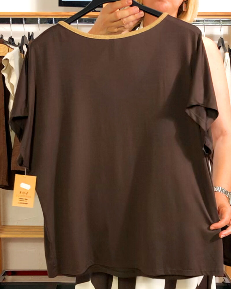 quiles-shop-camiseta-ribete-marron-ropa-mujer-low-cost