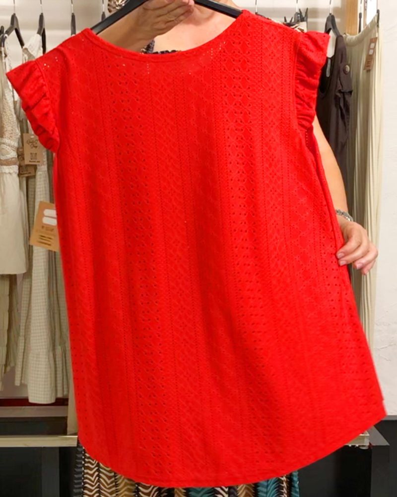 CAMISETA TEXTURA ROJA ▷48/52 - Imagen 2