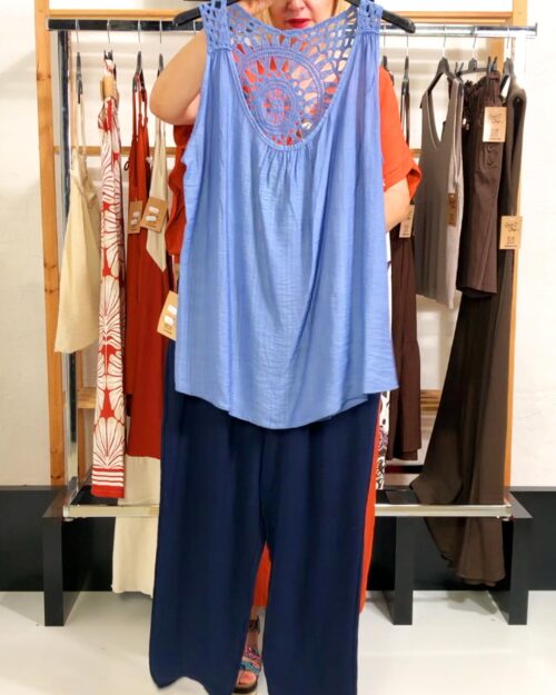 CONJUNTO BOHO CHIC AZUL/MARINO ▷42/48