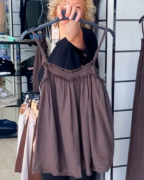 ikemi-blusa-boho-marron-moda-joven-mujer-low-cost