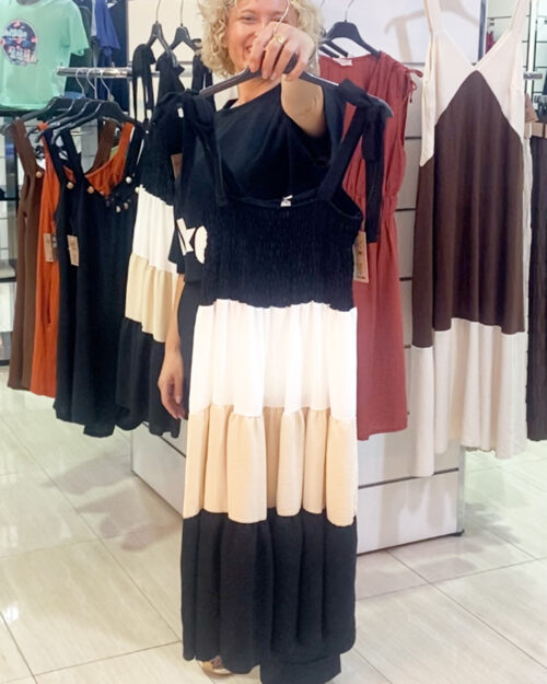 VESTIDO PANAL TRICOLOR ▷36/42