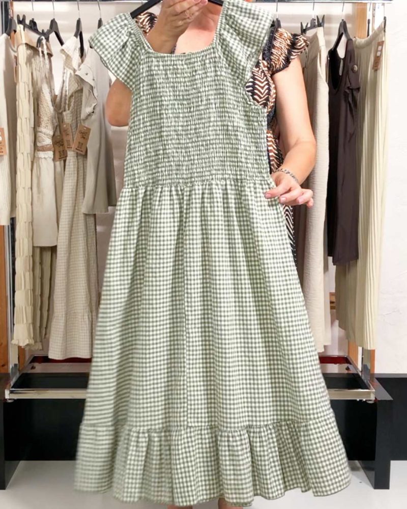 ikemi-vestido-vichy-verde-tendencias-verano-mujer-joven-rebajas