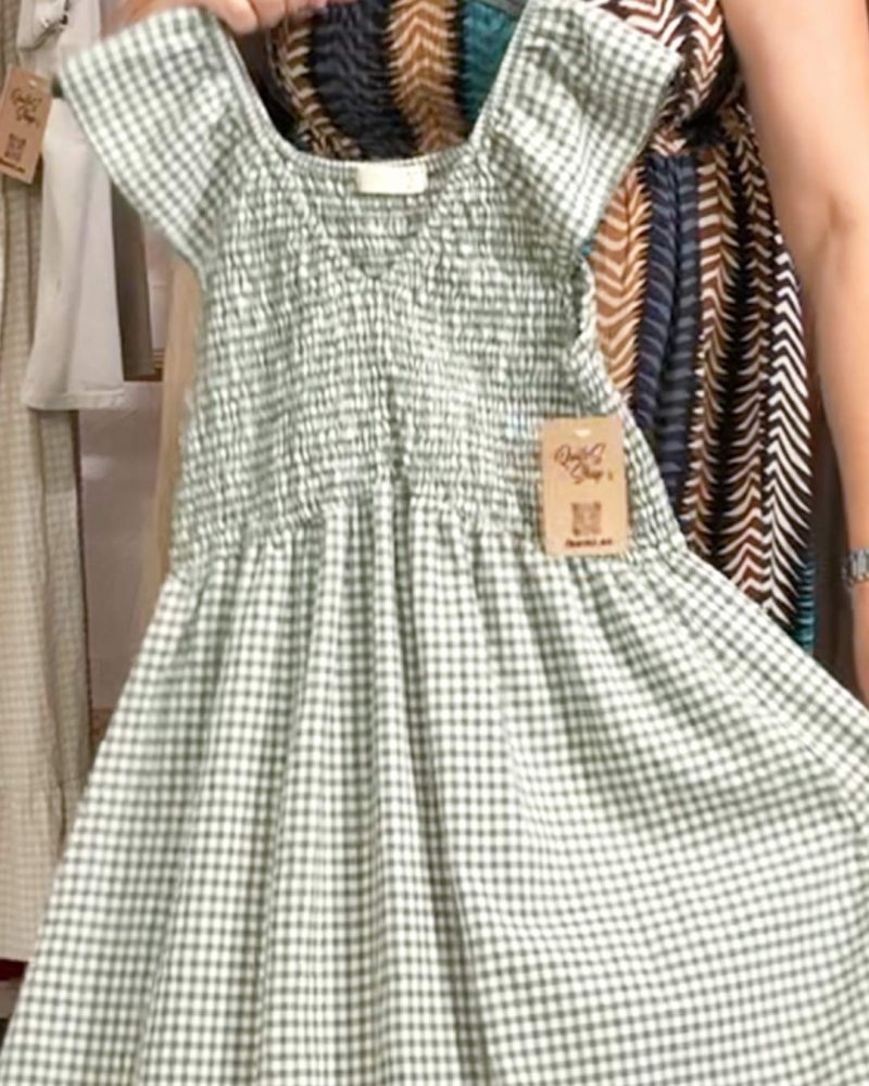 ikemi-vestido-vichy-verde-tendencias-verano-mujer-joven-rebajas