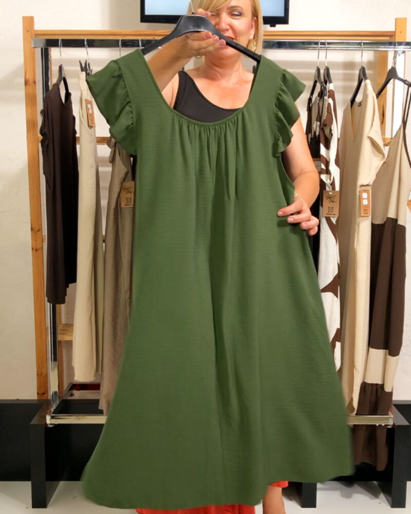 VESTIDO ATARDECER VERDE ▷46/52 - Imagen 2