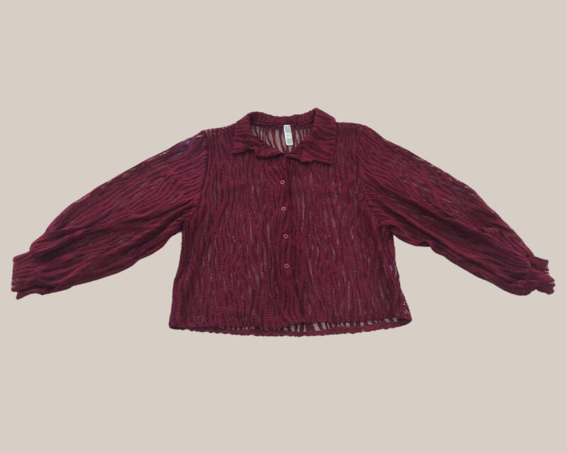 ikemi-camisa-relieve-burdeos-tendencias-mujer-joven-compras-online