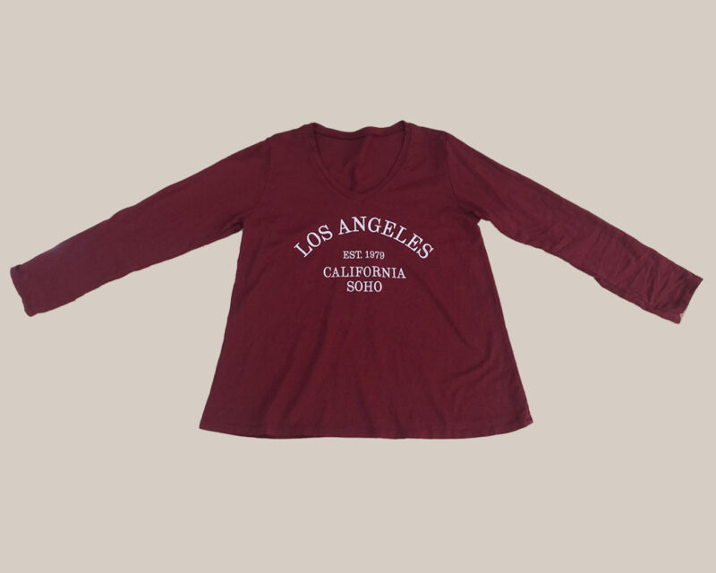 ikemi-camiseta-los-angeles-burdeos-moda-joven-low-cost