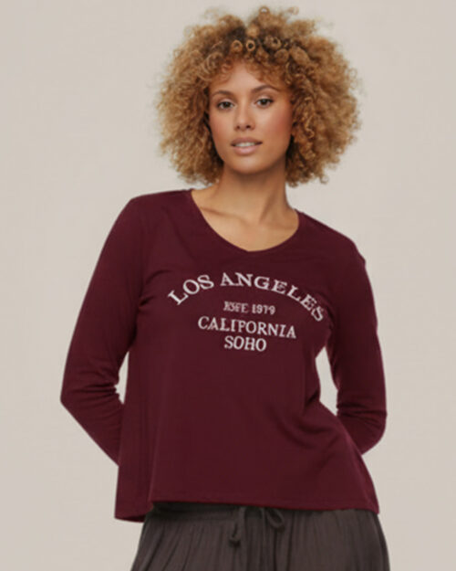 ikemi-camiseta-los-angeles-burdeos-moda-joven-low-cost