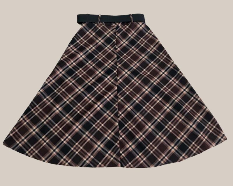 ikemi-falda-escocesa-marron-moda-mujer-joven-low-cost