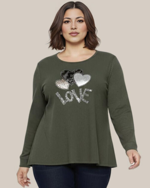 quiles_shop-camiseta-love-verde-tallas-grandes-baratas