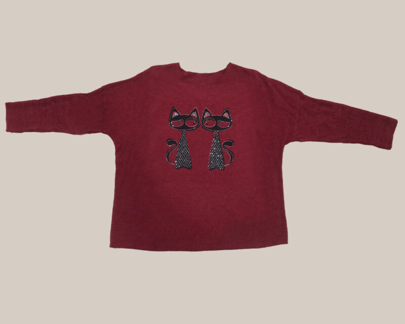 quiles_shop-jersey-gatos-burdeos-mujer-tallas-grandes-baratas