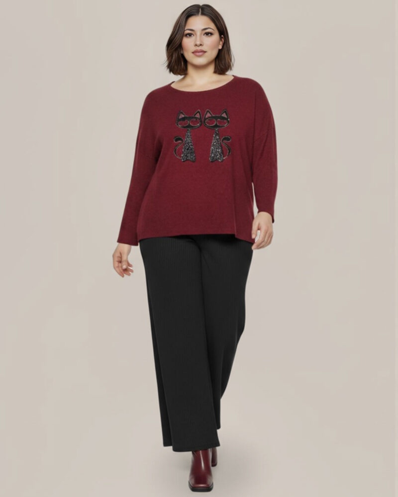 quiles_shop-jersey-gatos-burdeos-mujer-tallas-grandes-baratas-oi2526