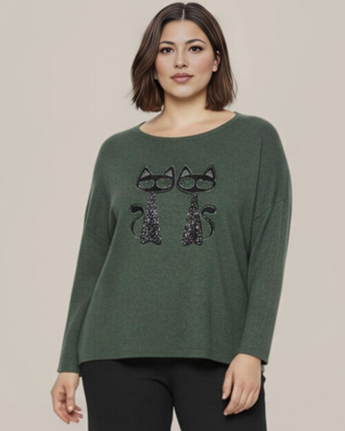 quiles_shop-jersey-gatos-verde-mujer-tallas-grandes-baratas