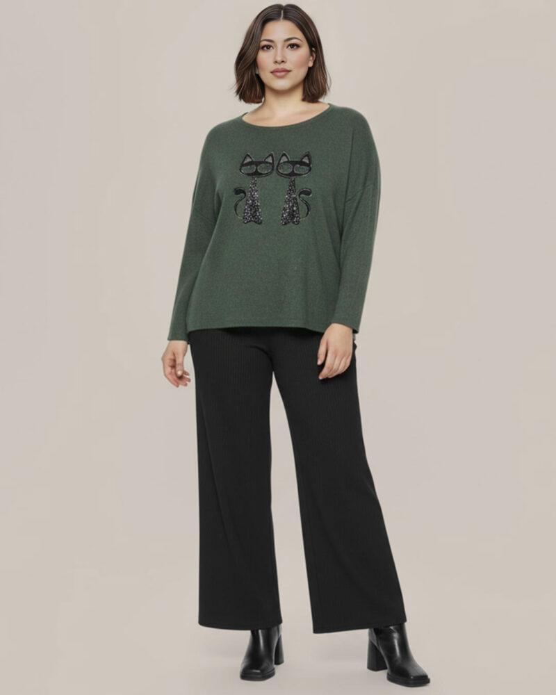 quiles_shop-jersey-gatos-verde-mujer-tallas-grandes-baratas
