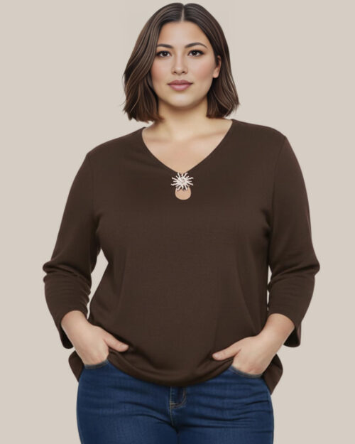 quiles_shop-blusa-broche-marron-mujer-tallas-grandes-low-cost
