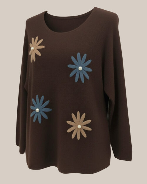 quiles_shop-jersey-margaritas-marron-moda-mujer-low-cost