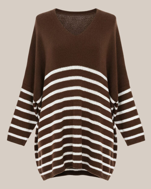 quiles_shop-jersey-maxi-rayas-marron-tendencias-mujer-tallas-grandes-baratas