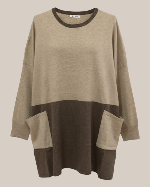 quiles_shop-jersey-bolsillos-marron-rebajas-mujer-tallas-grandes