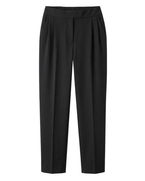 PANTALÓN CREPÉ PINZAS NEGRO ▷48/52