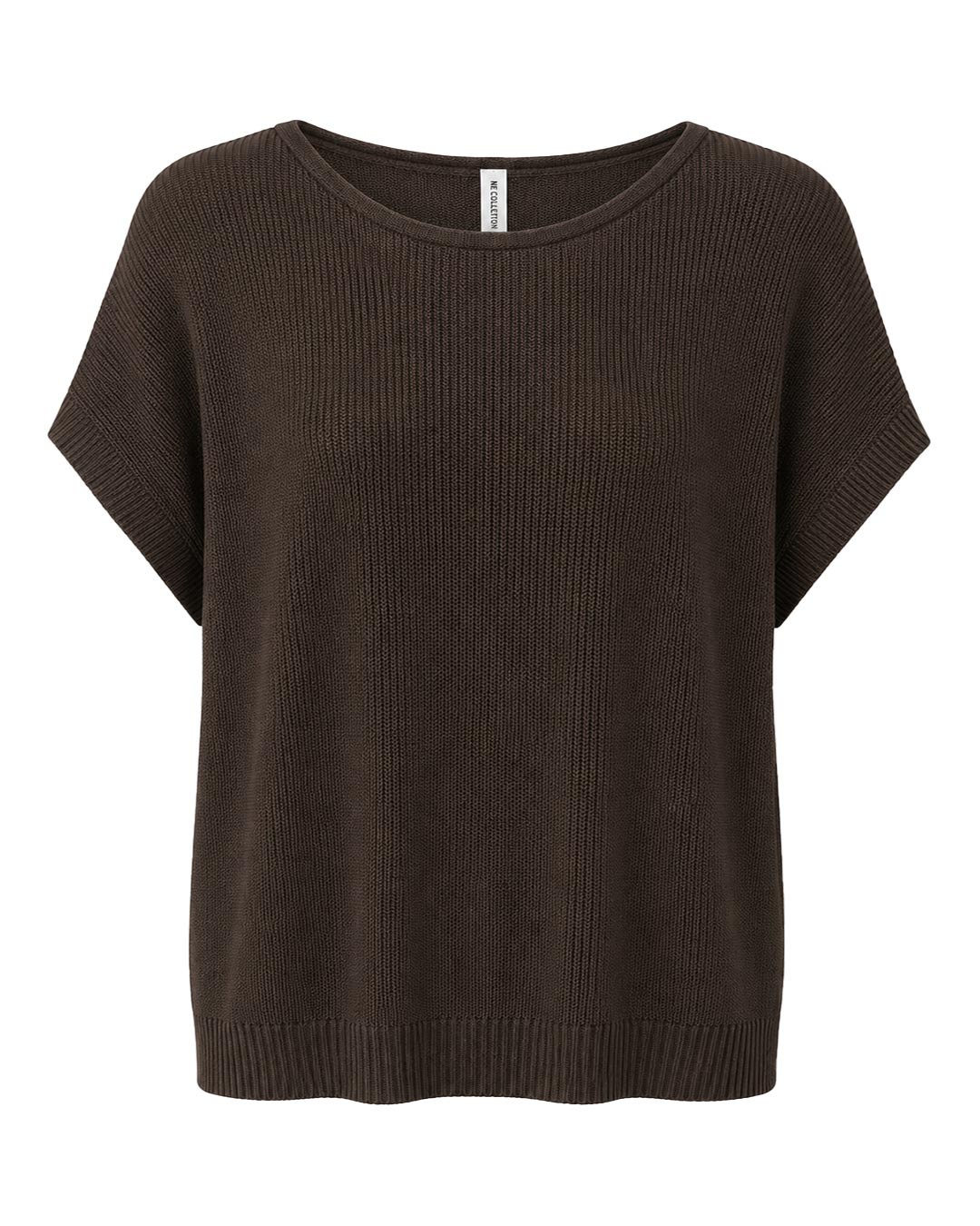 Jersey Hilo: jersey de mujer real barato de punto de hilo fino con escote barco y manga corta caída en color burdeos de Quiles_Shop.