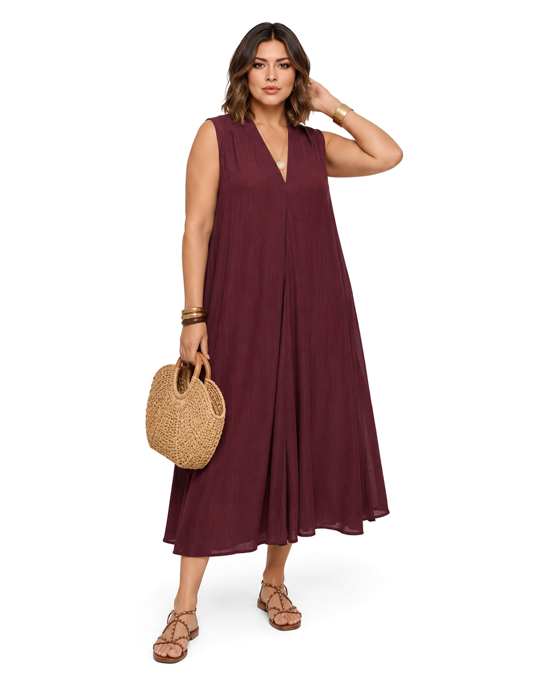 VESTIDO ÁGORA BURDEOS ▷42/44 - Imagen 2
