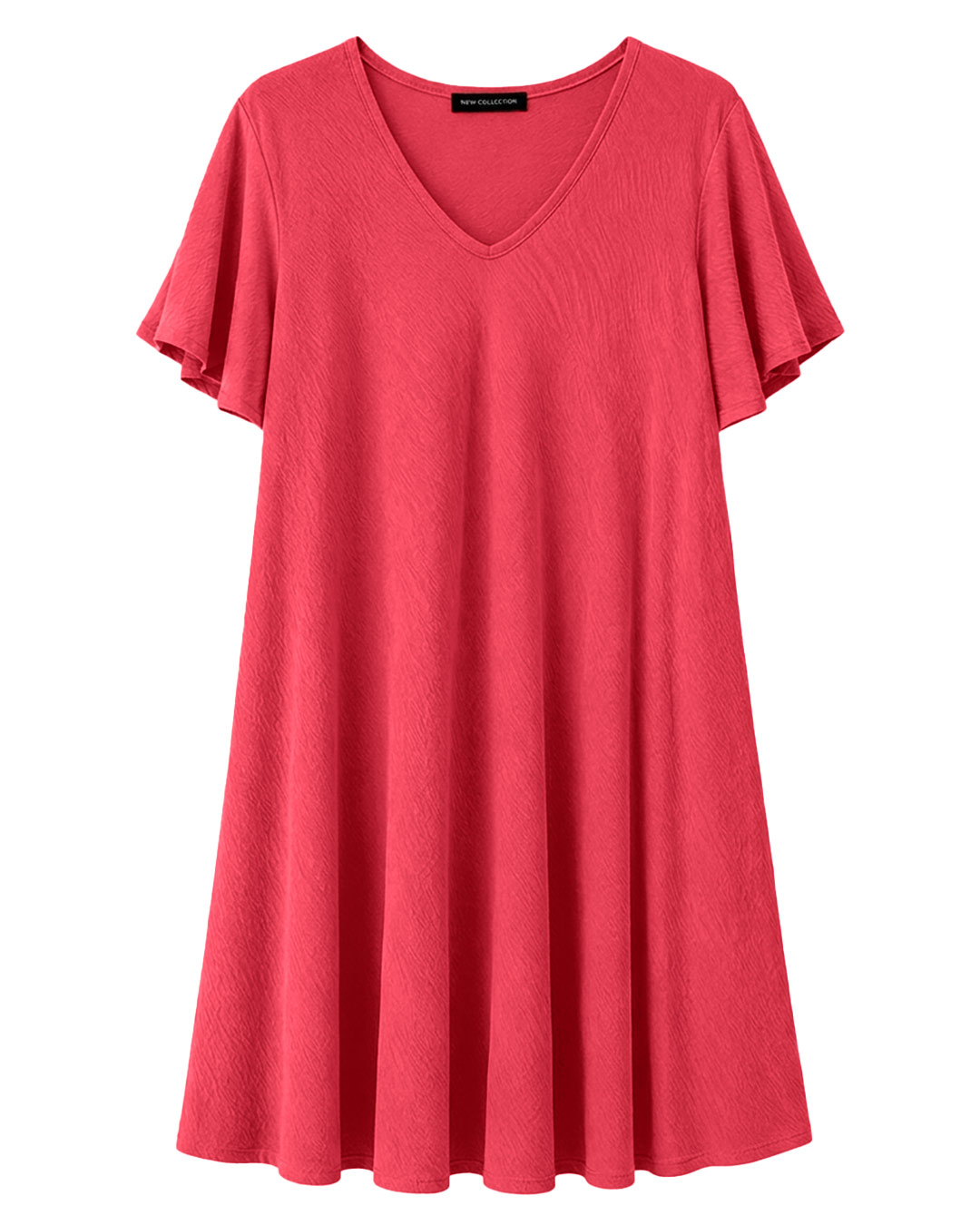 Vestido Bies: vestido evasé tallas grandes joven en color beige de Quiles_Shop.
